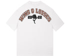 “SHOULDA WENT TO COLLEGE” OVERSIZED WHITE TEE