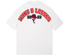“SHOULDA WENT TO COLLEGE” OVERSIZED WHITE TEE